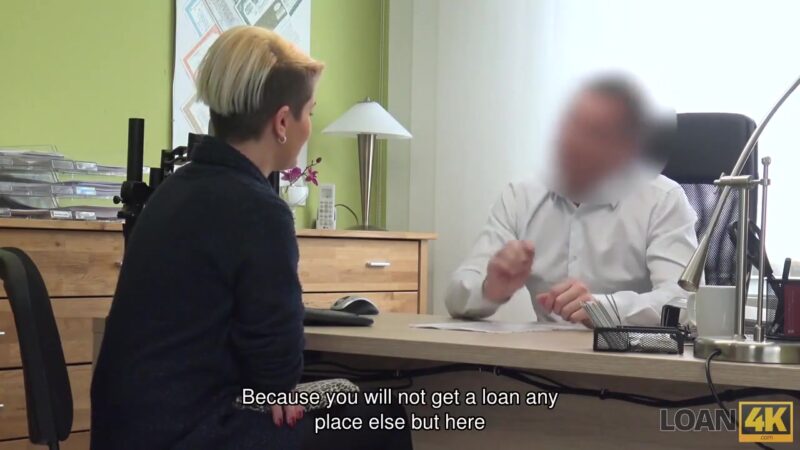 Loan Manager Is Ready To Help Girl Right