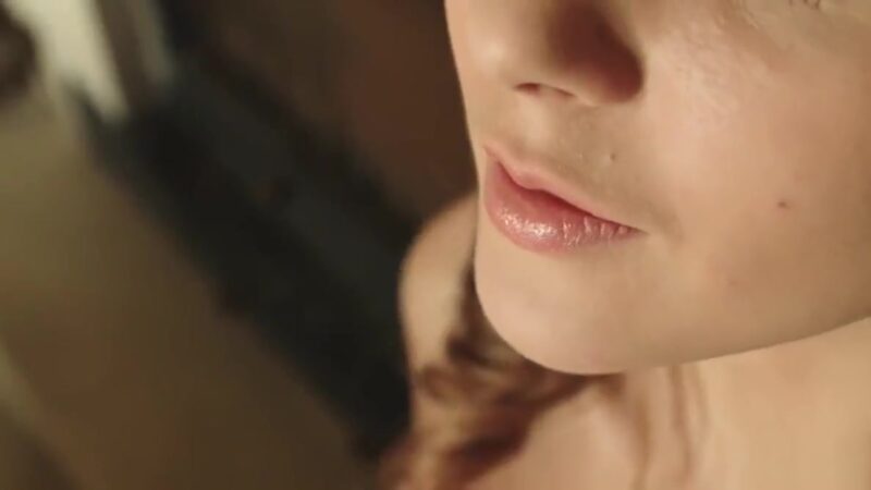 Natural Beauty Touches Herself