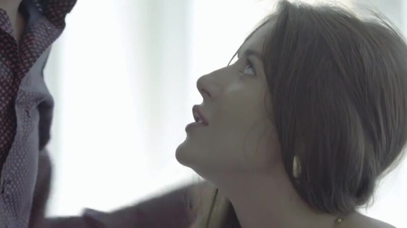 Russian Housewife In Stockings Takes A Deep Tender Blowjob Handsome
