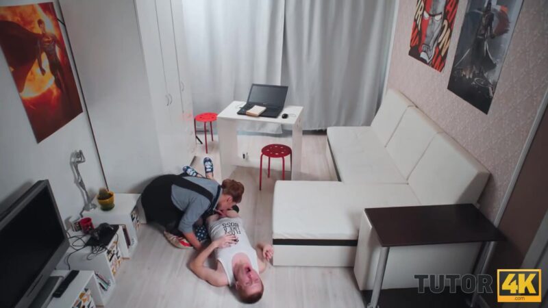 TUTOR4K. Mature teacher seduced by disciple who simulated heart attack