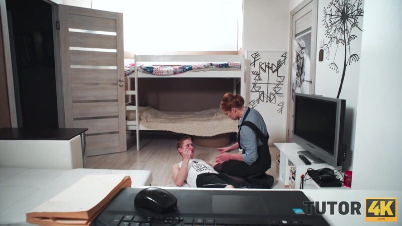 TUTOR4K. Mentor is banged by skinny man who pays not for knowledge but sex