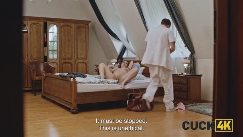 CUCK4K. In with the Doctor. Hot sex with Jessie Clark