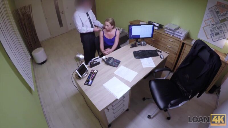LOAN4K. teen 18+ girl cant pay for education so why seduces loan agent