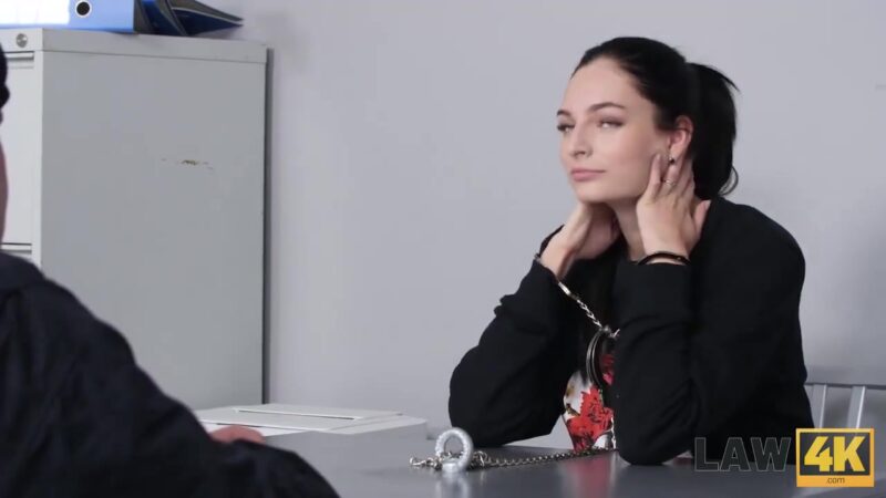 LAW4k. Amazing hottie wants a new car but gets in hands of cops