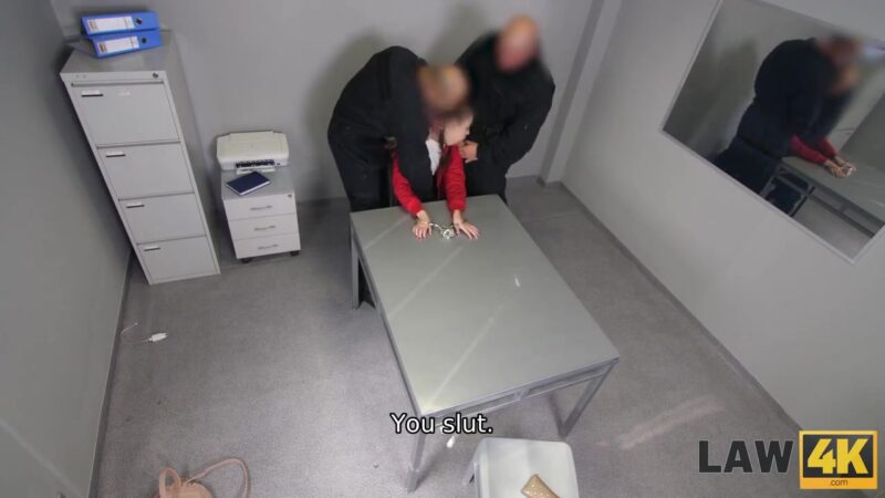 LAW4k. Pretty drug seller should give a head and ride two dicks