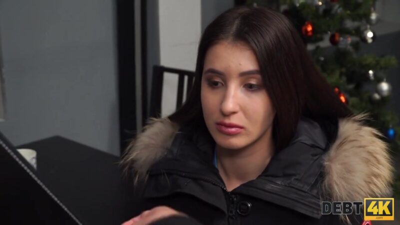 Debt4k. Only super-hot body and skileld mouth help girl to avoid arrest
