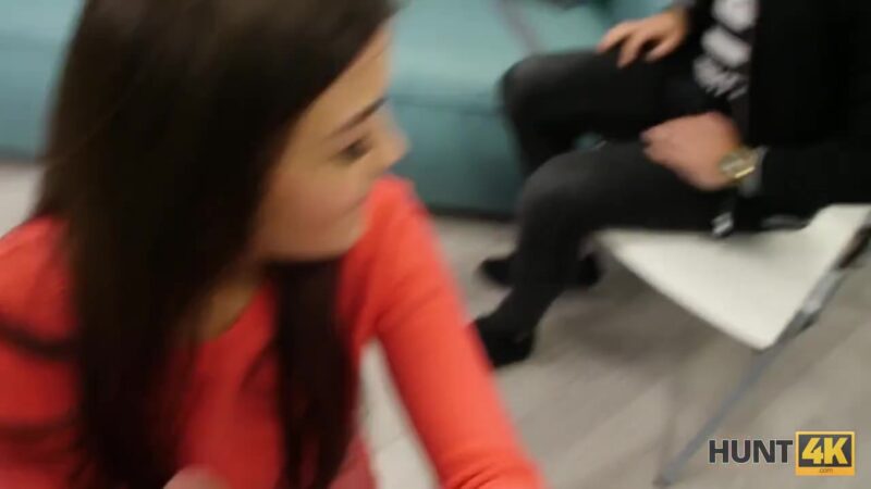 HUNT4K. Pretty chick with red hair gets owned in front of her BF