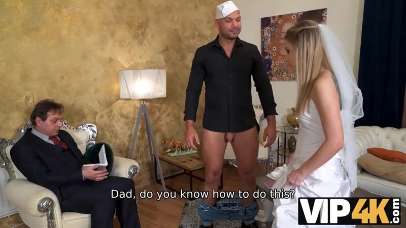 VIP4K. Sweet bride got a special fucking lesson