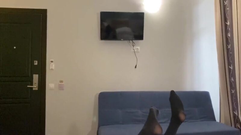 Petite Asian Babe Sucks Huge Cock In Pov While Showing Her Sexy Little Feet In Stockings