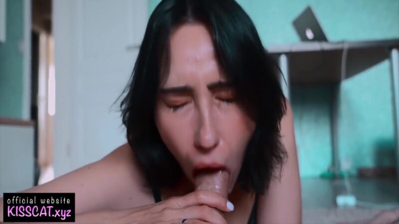 Long Sexy Blowjob With Juicy Cum From Russian Babe Kiss Cat 10 Min