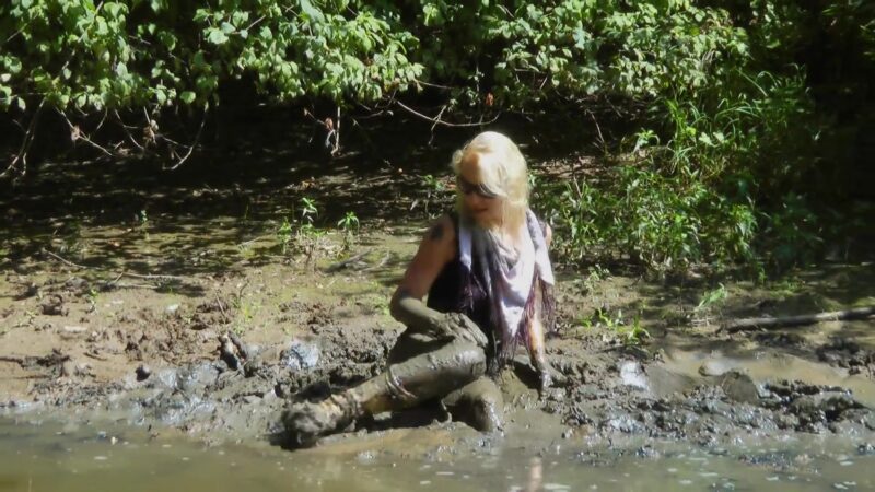 Betty Blonde in River and Mud