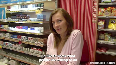 Slender Czech Milf Getting Pounded Hard In Her Shop
