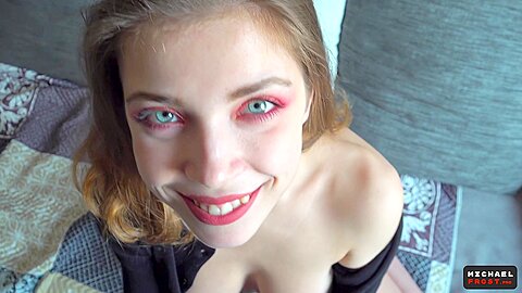 Russian teen 18+ Babe Asked Me To Buy Beer - Street Dating - Pov